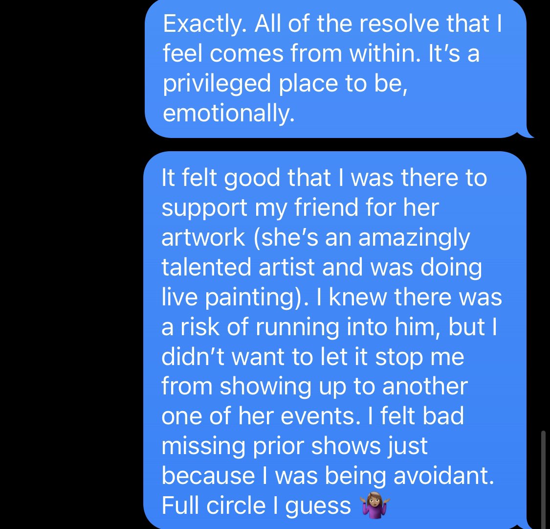 manderswanders's tweet photo. 3/31 was a good day - 3.5 months after he
blew it up, I can truly say l've let go - in my
own time, just as I told him it would be. Initially
I felt like I was gonna fucking fall apart. But
the peace I feel shows me that being with him
is what falling apart actually feels like. https://t.co/qQR7tKyOHQ