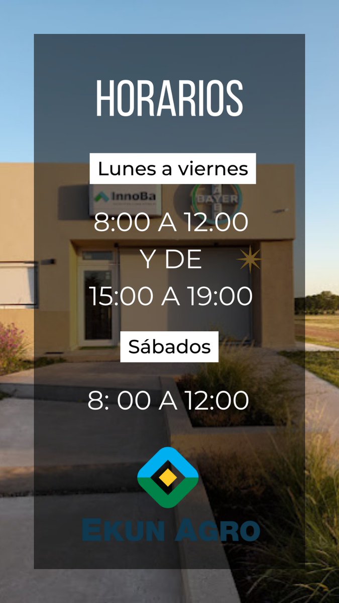 Nuevos horarios!