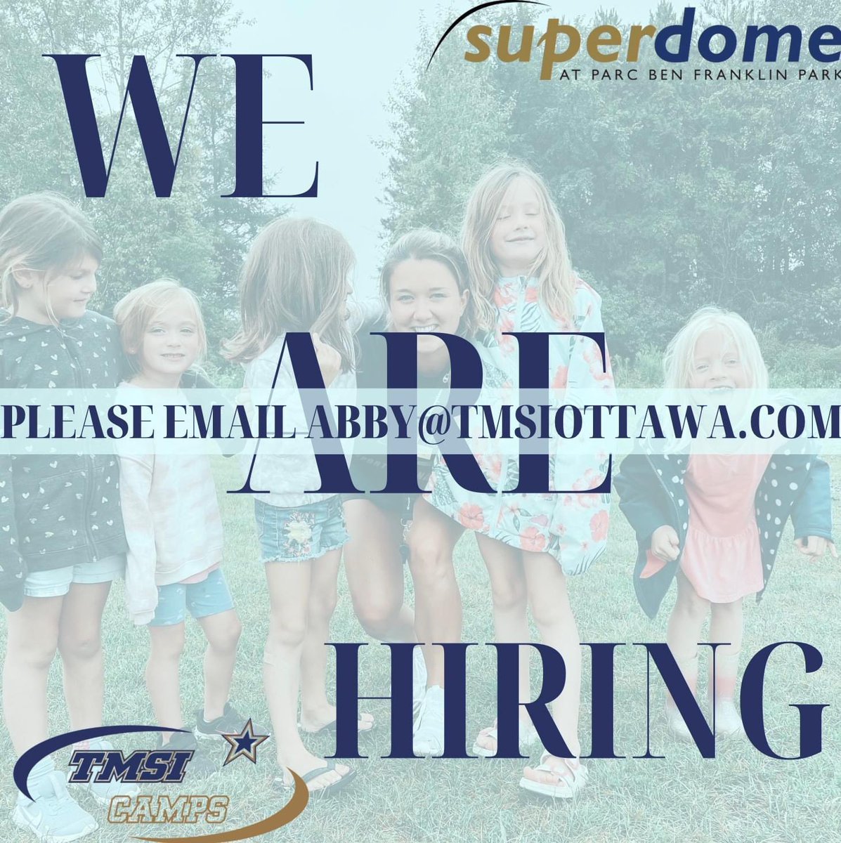 Our summer sports camp is looking to add enthusiastic and motivated individuals to our team! Interested in working outside? Enjoy working with children in a comfortable and FUN environment all summer long? Connect with us! Please send all interest and inquiries to Abby!