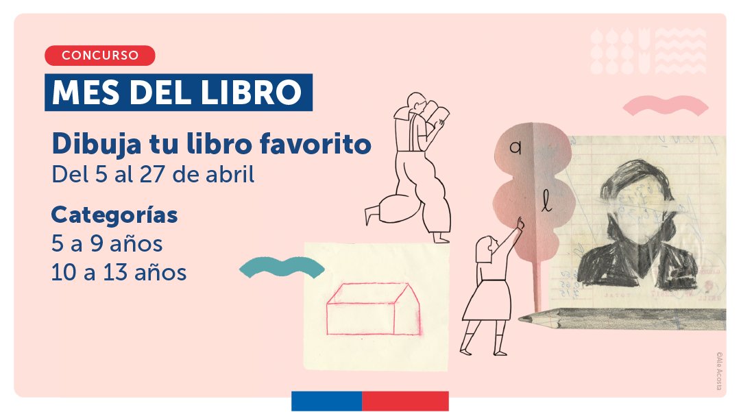 Patrimonio_cl (@patrimonio_cl) on Twitter photo #MesDelLibro
“Dibuja tu libro favorito” es el nombre del concurso de <a href="/patrimonio_cl/">Patrimonio_cl</a> para niños/as entre los 5 y los 14 años, que se desarrollará entre el 5 y el 27 de abril. Premio: un set de libros para cada ganador/a en su categoría patrimoniocultural.gob.cl/noticias/tenem… #MesDelLibro
“Dibuja tu libro favorito” es el nombre del concurso de <a href="/patrimonio_cl/">Patrimonio_cl</a> para niños/as entre los 5 y los 14 años, que se desarrollará entre el 5 y el 27 de abril. Premio: un set de libros para cada ganador/a en su categoría patrimoniocultural.gob.cl/noticias/tenem…