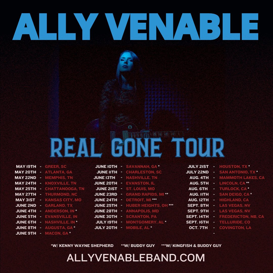 We are Rockin’ &amp; Rollin’ 💙🔥 tickets available at : allyvenableband.com/tour