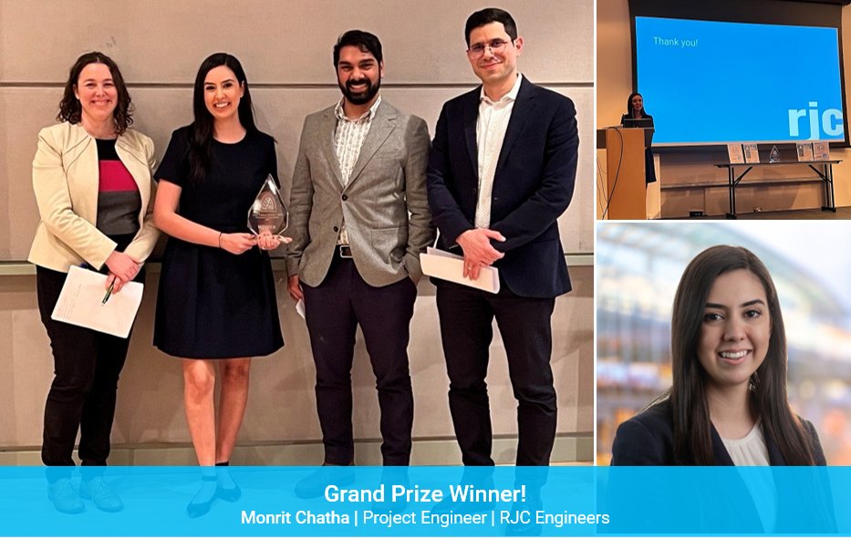 Congrats to Monrit Chatha, who won the grand prize  🏆at the @SEABC Twelfth Annual Young Members Presentation Competition!
She spoke about how #structuralengineers can do their part in planning for a resilient British Columbia.
#engineering #femaleengineers #structuralengineering