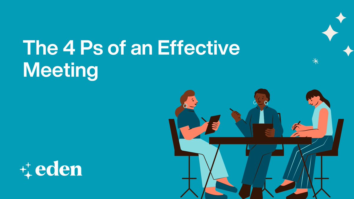 To make sure your meetings are effective, it helps to remember the four Ps — purpose, product, people and process. Learn more about the 4 Ps and why they are important here: buff.ly/3Mgh97v