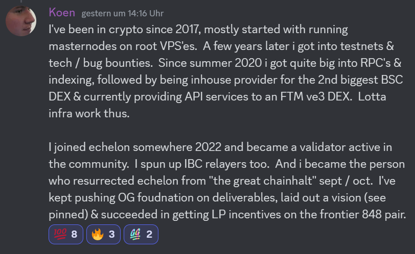 Meet Koen. The new Echelon project lead 🤓