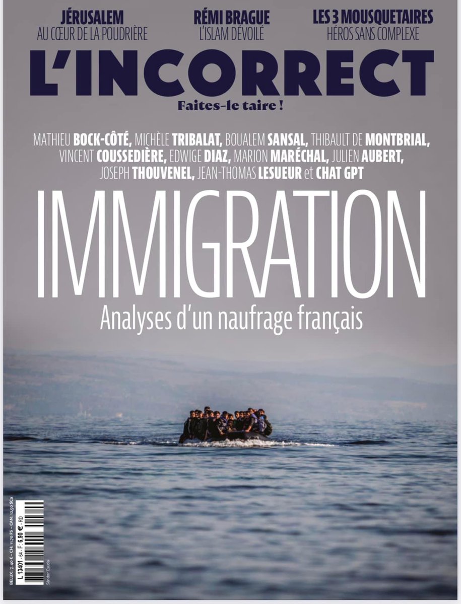 A retrouver dans vos kiosques l’interview de <a href="/JulienAubert84/">Julien Aubert</a> dans <a href="/MagLincorrect/">L'Incorrect</a> #schengen