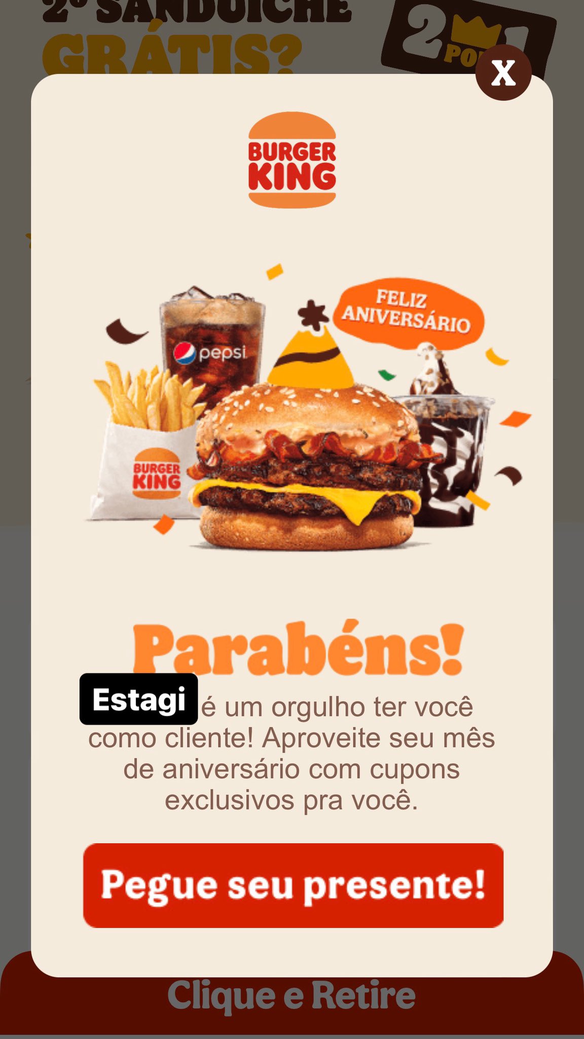 Burger King BR on X: no Clube BK os aniversariantes do mês