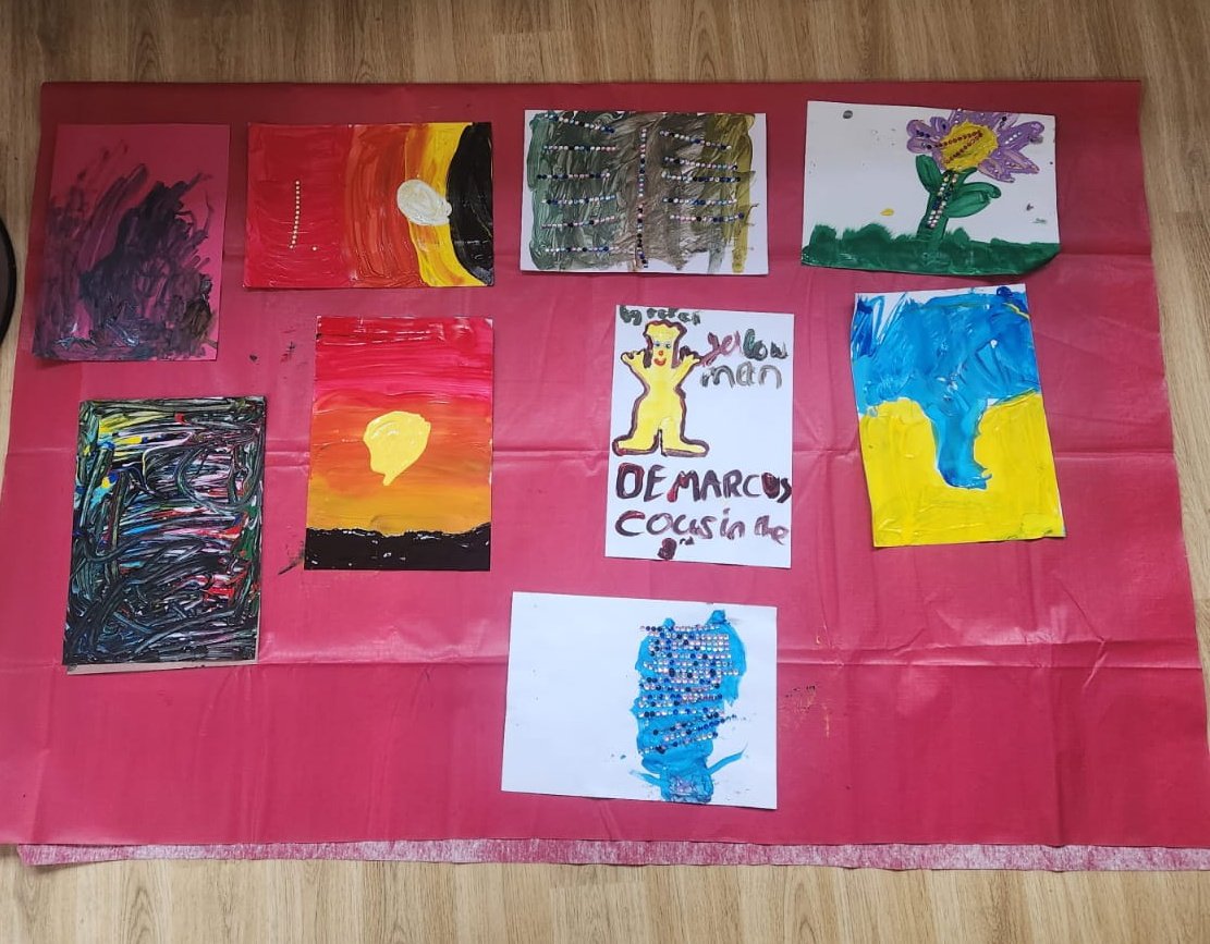 BuryBolton's tweet photo. Children from BRAC community were invited by The met bury to  Dancing elephant activities, They had fun doing some stone painting. Thank you Kate and Emily from the met for your support to our community.@BuryVCFA @themet @BuryCouncil @TNLComFund https://t.co/w47M7SPFMJ