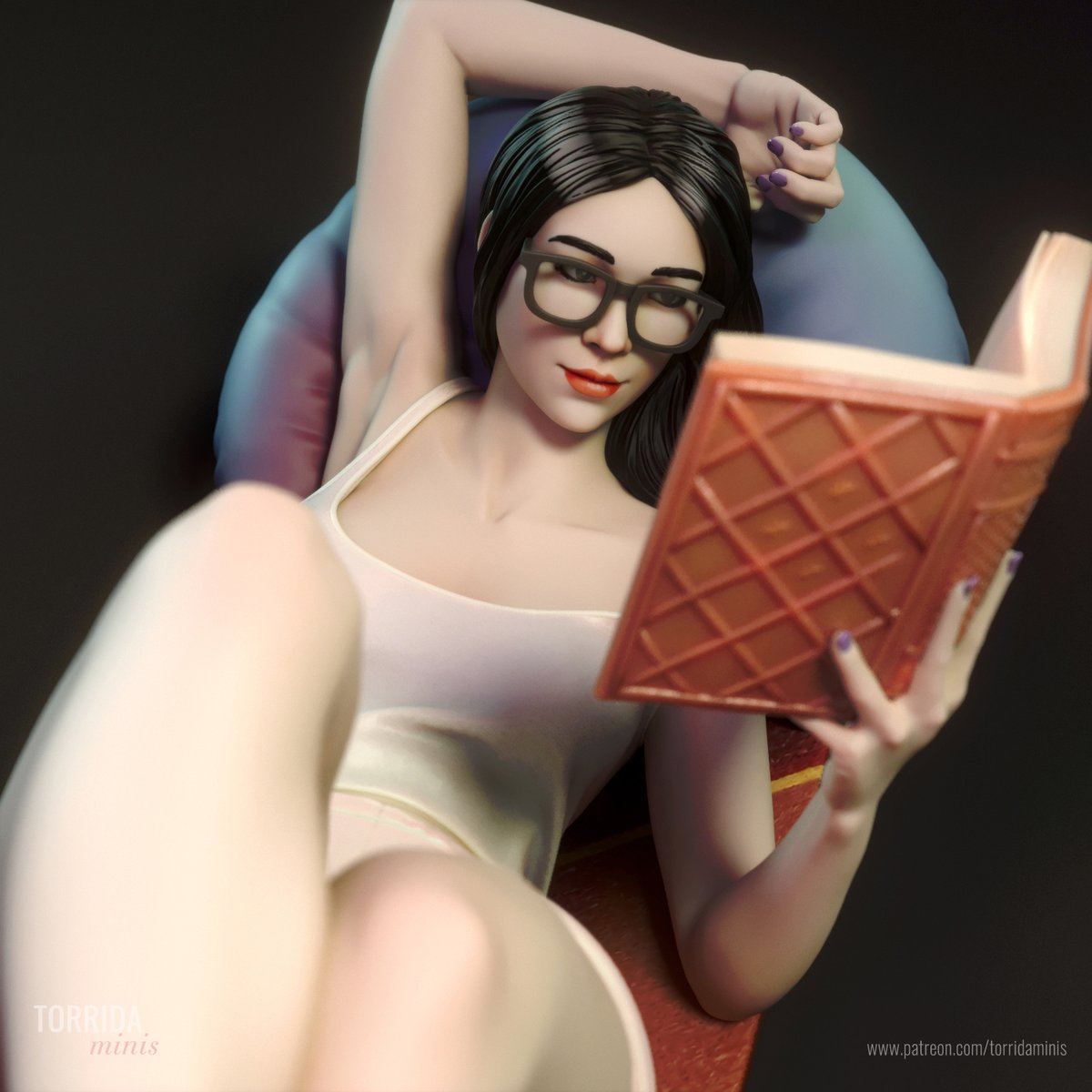 MinisTorrida's tweet photo. April 2023 release for my Patreon: Moon, a woman reading a book. She's ready for 3D printing and comes in different versions.
https://t.co/1YSCXcmaAq

#torrida #pinup #3dprinting #miniaturepainting #zbrush #readergirl #korean #cozy https://t.co/gwLAOAlyOI