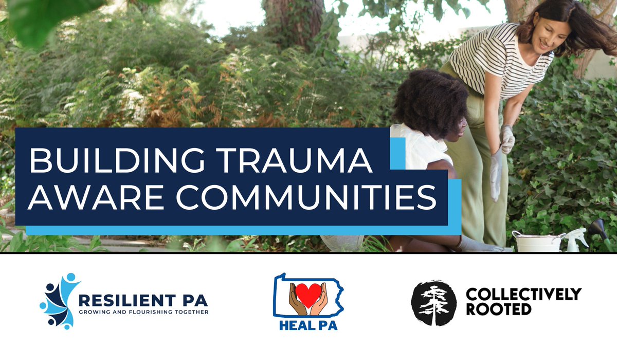 We're working to help PA residents become more knowledgeable about the impact that trauma has on our communities. 

Join us for the free Building Trauma Aware Communities on-demand course!

🔗: bit.ly/traumatp | #resilientpa #traumaawareness #pennsylvania