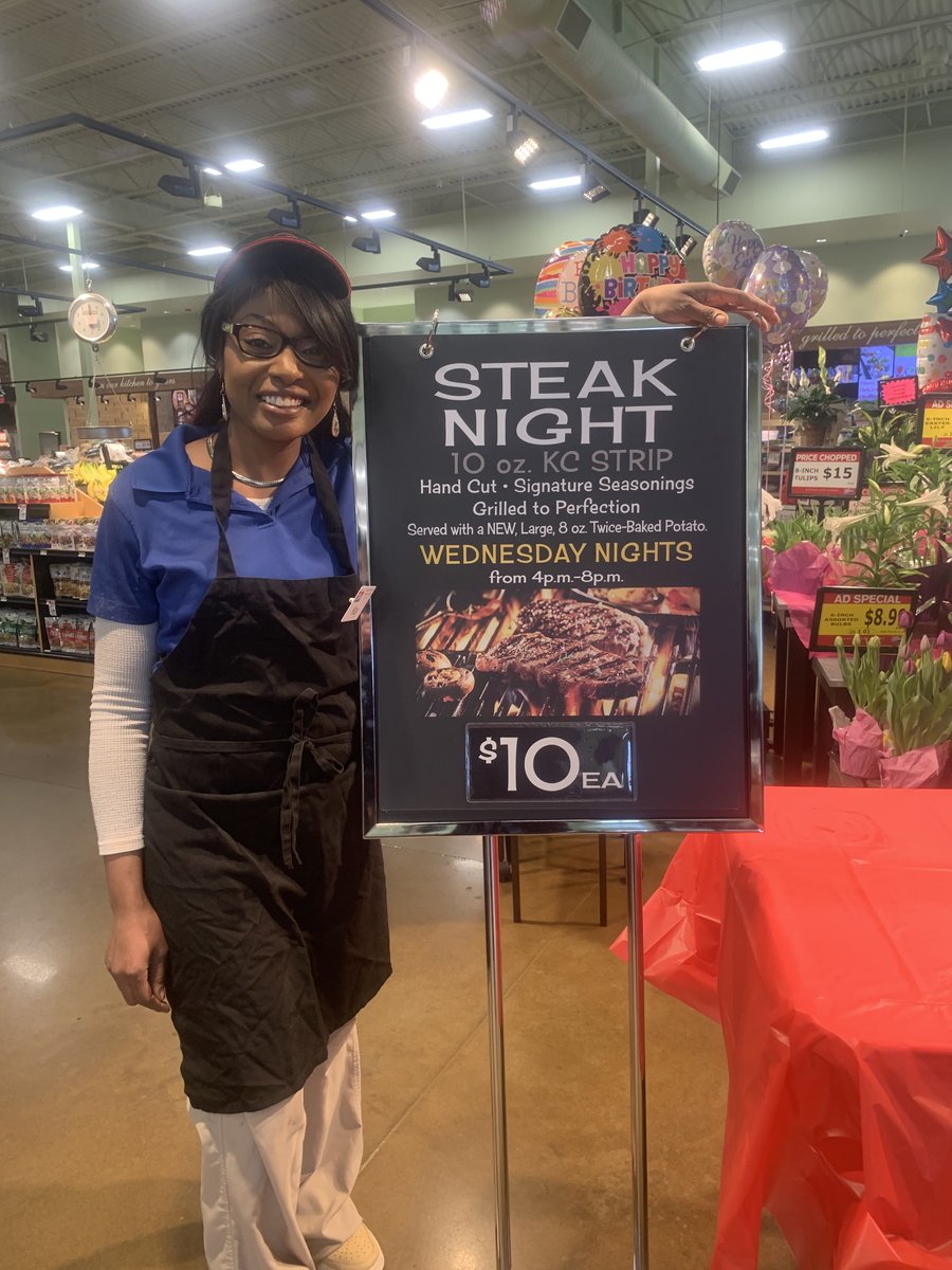 Wednesday Steak Night is only $10 from 4pm-8pm tonight!!