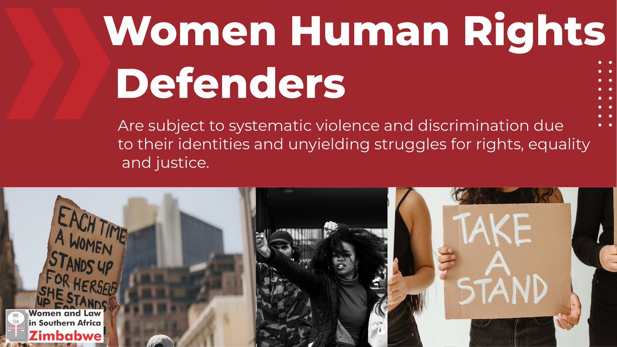 wlsazw's tweet photo. Ensure the protection of #WHRDs and provide an enabling environment free from violence in accordance with international human rights standards.
#ProtectWHRDs
#DefendWHRDS https://t.co/NxyMCEJHOf
