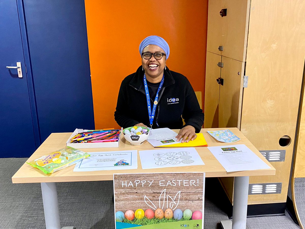 NatashaIWrites's tweet photo. Today the children went on an Easter Egg Hunt & made Easter cards @ideastores Bow! Much fun was had by all! Shout out to J my fellow chocolate fairy π£π₯°β¨οΈ #LDNLibraries #Easter2023 #LoveYourLibrary https://t.co/UMkjx5itDl