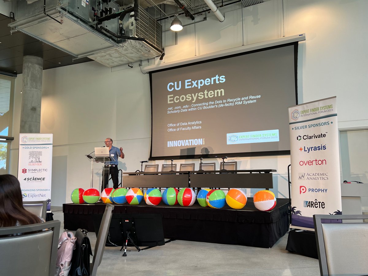 CUBoulderData's tweet image. Well done @delsborg! Thanks for sharing your insights about the @CUBoulder faculty #experts ecosystem @EFSForum #EFSforum in Miami.