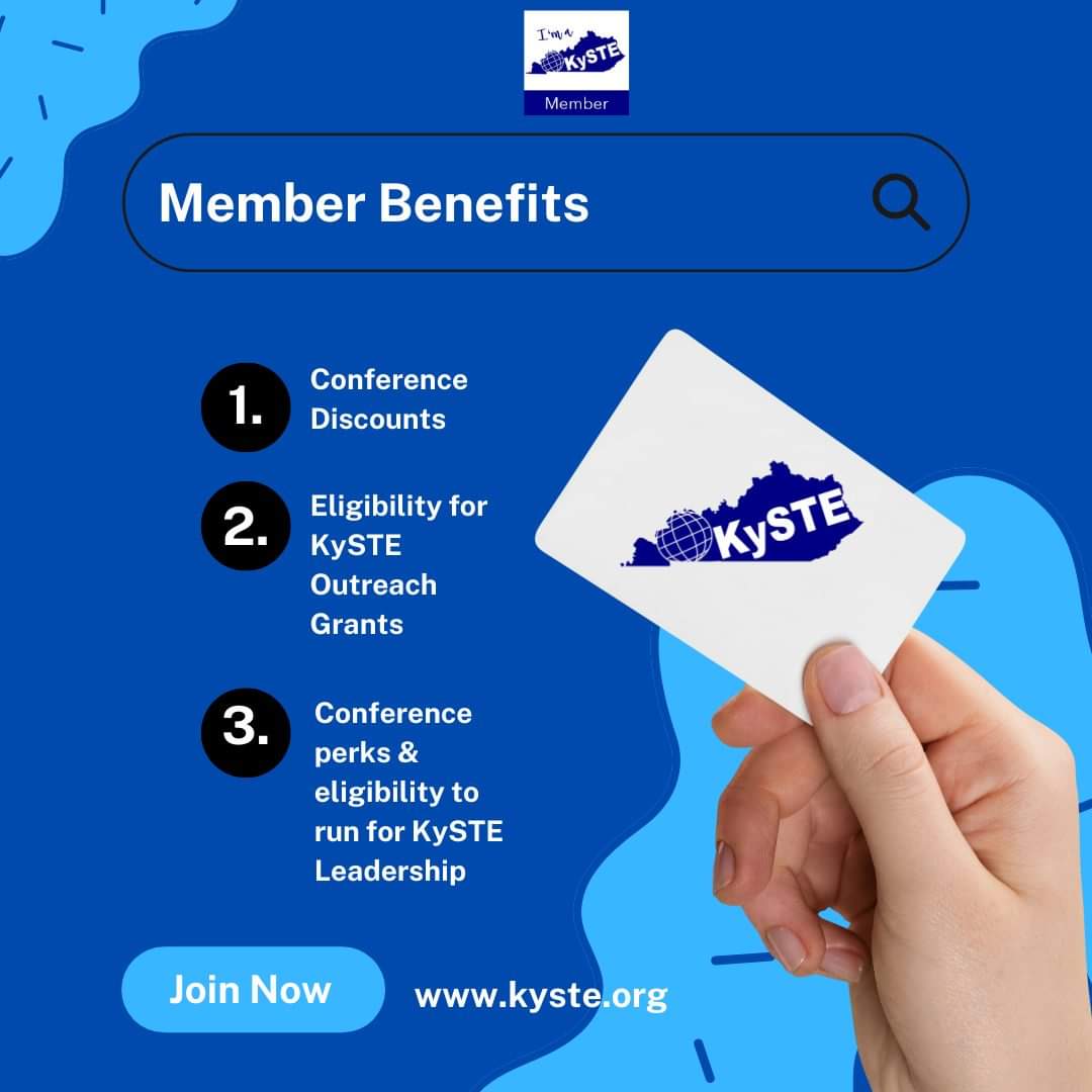 Are you a KySTE member? Did you know that being a member of KySTE gives you eligibility to apply for Outreach Grant money? If you're not a member, hurry and join TODAY!  Membership fee is $20 and you can join at: kyste.org/Content2/20.