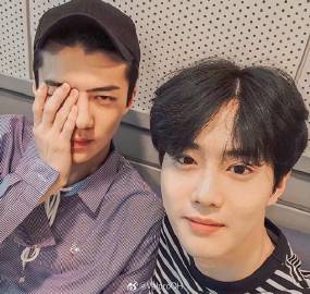 HourlySeho's tweet photo. #Seho #Hunho  #勳勉  #ซุบซิบฮุนโฮ  #새준 #フンホ https://t.co/CY7WGiKv6j