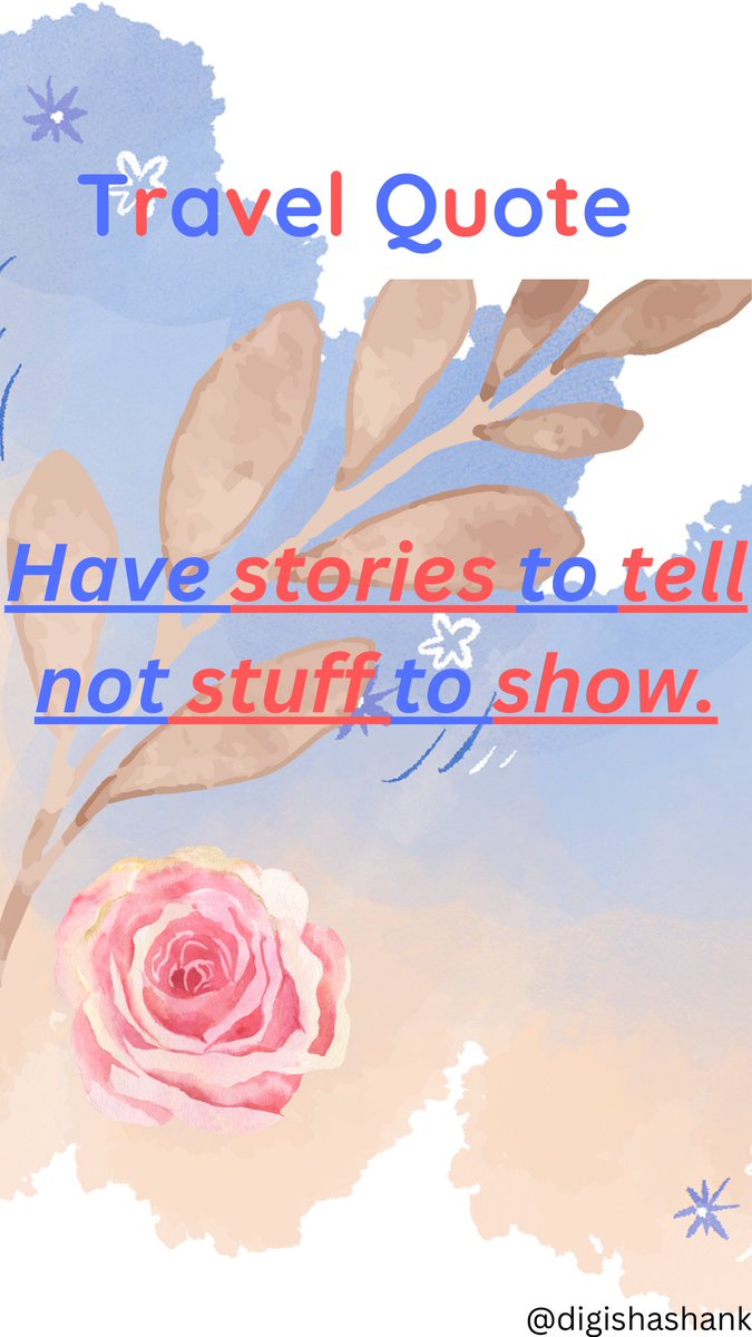 Today quote🫶🤝 #traveller  #explorepage  #fun  #solotravel 
shashankworldtravel.wordpress.com youtube.com/@MarketingWith… google.com/search?q=Digit… linkedin.com/in/digital-sha…
