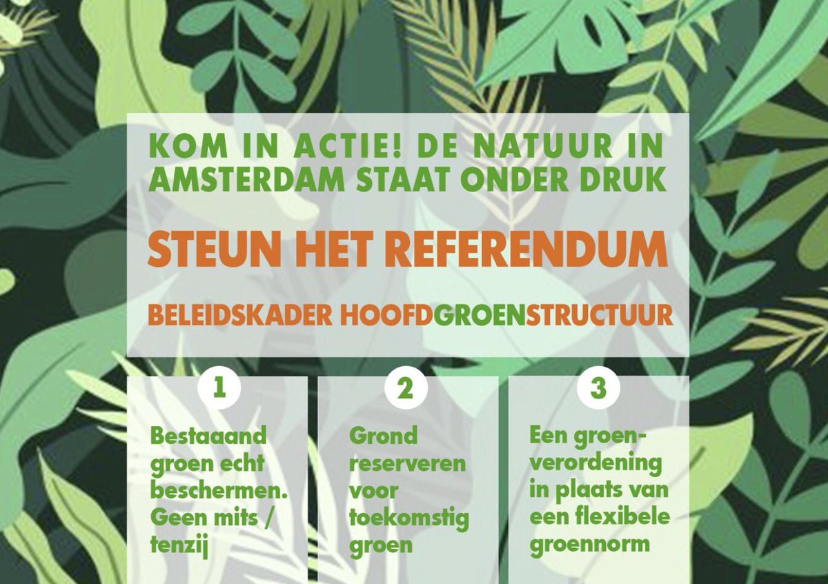 Nog 500 handtekeningen en het referendum is een feit.
Doe mee, 1 minuutje werk. 

 vragenlijst.amsterdam.nl/mrIWeb/mrIWeb.…