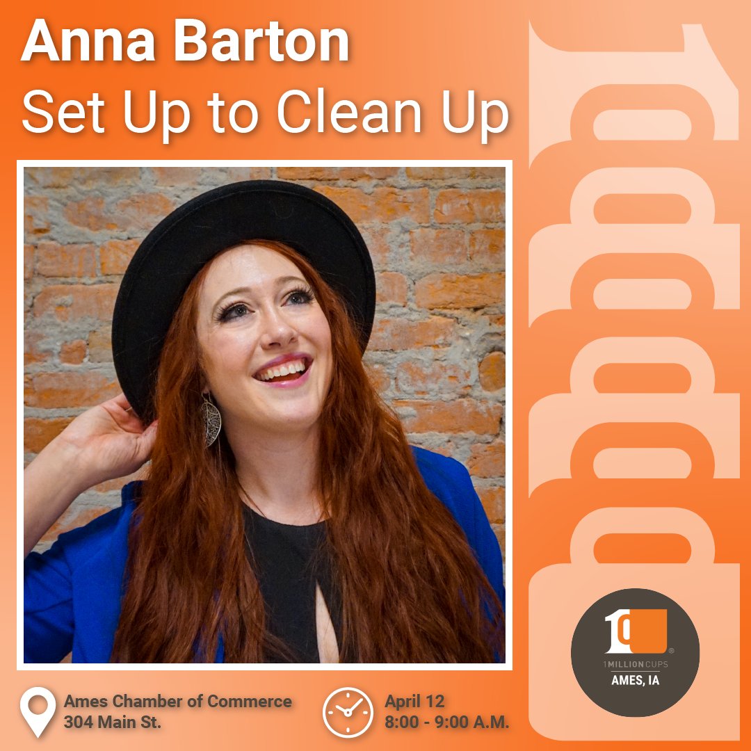 1MCAMES's tweet photo. Join us Wednesday, April 12, 8-9 AM for a discussion with Anna Barton of From Setup to Cleanup Wedding Coordinators. Coffee starts at 7:30! ☕
➡️ Joining in person? Head to the Ames Chamber of Commerce, 304 Main St💡
➡️ Joining online? Join the Facebook Live! 📹
#1MCAmes #1MC https://t.co/2RUVwTUldE