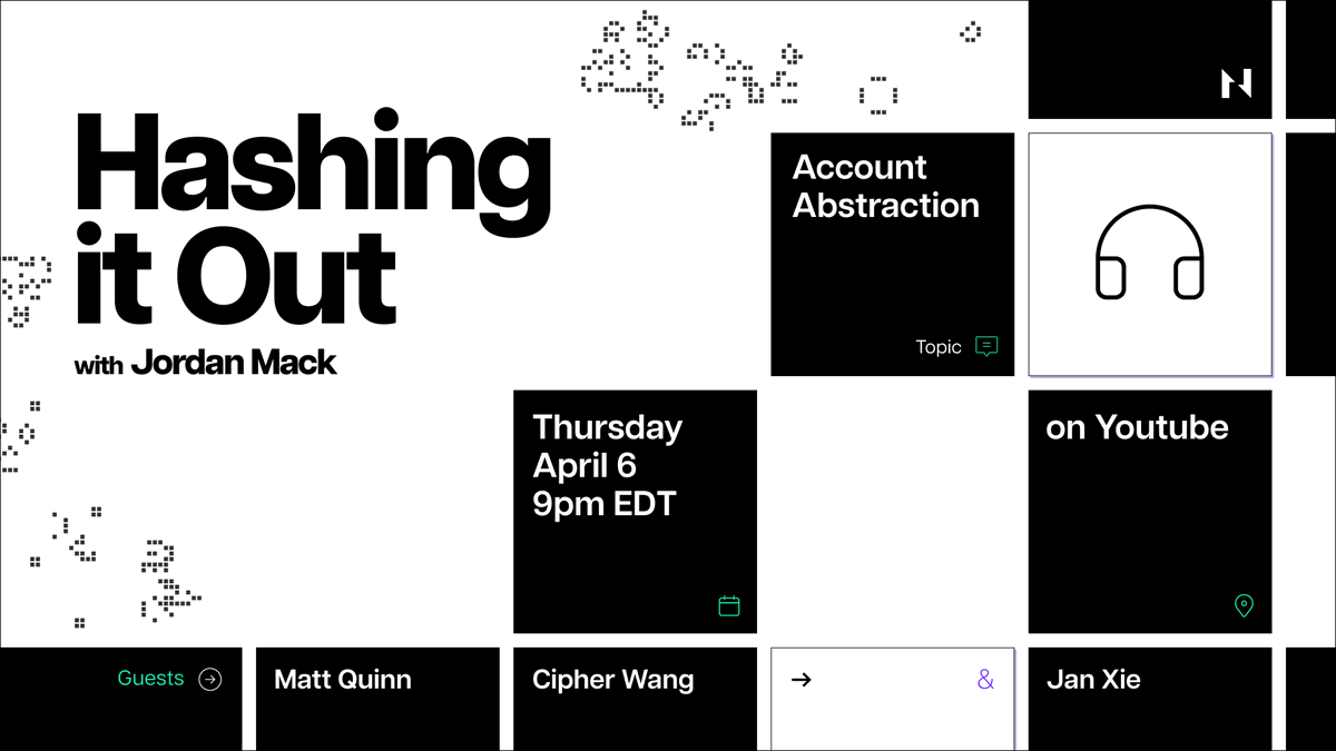 NervosNetwork's tweet photo. 🚀✨New Hashing It Out episode alert!

Join us for a LIVE session on YouTube featuring special guests @crypcipher &amp; @busyforking as they dive deep into the world of account abstraction! 🧠💡

📅 Thursday, 6th April

⏰ 9pm EDT

🎥 Watch here 👉 https://t.co/0LSj544JFk https://t.co/4wloPSy6HO