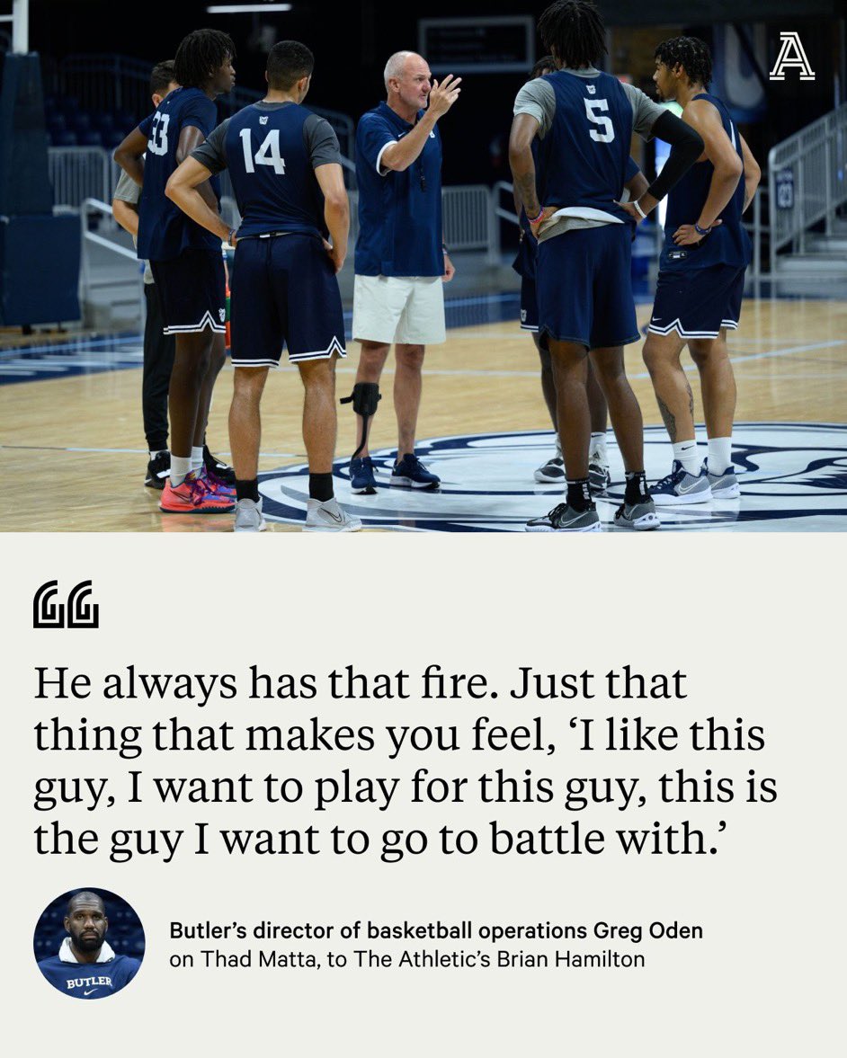 AllGoodDawgs's tweet photo. As you continue to see “Butler” pop-up on lists for players in the portal across Twitter, keep these words in mind from a former No. 1 recruit that also sat on the other side of the table from Thad. 

“Dude, I’m telling you, he’s a monster,” - Greg Oden. https://t.co/ca55FhY0H9