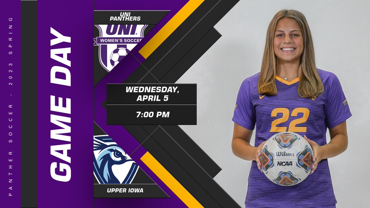 UNI_Soccer's tweet photo. It's time for some 𝙎𝙋𝙍𝙄𝙉𝙂 𝘽𝘼𝙇𝙇 ⚽ 

🆚: Upper Iowa 
🏟️: UNI-Dome 
 📍: Cedar Falls, IA
⏰: 7 PM 

#EverLoyal https://t.co/uLlnzj4qRm