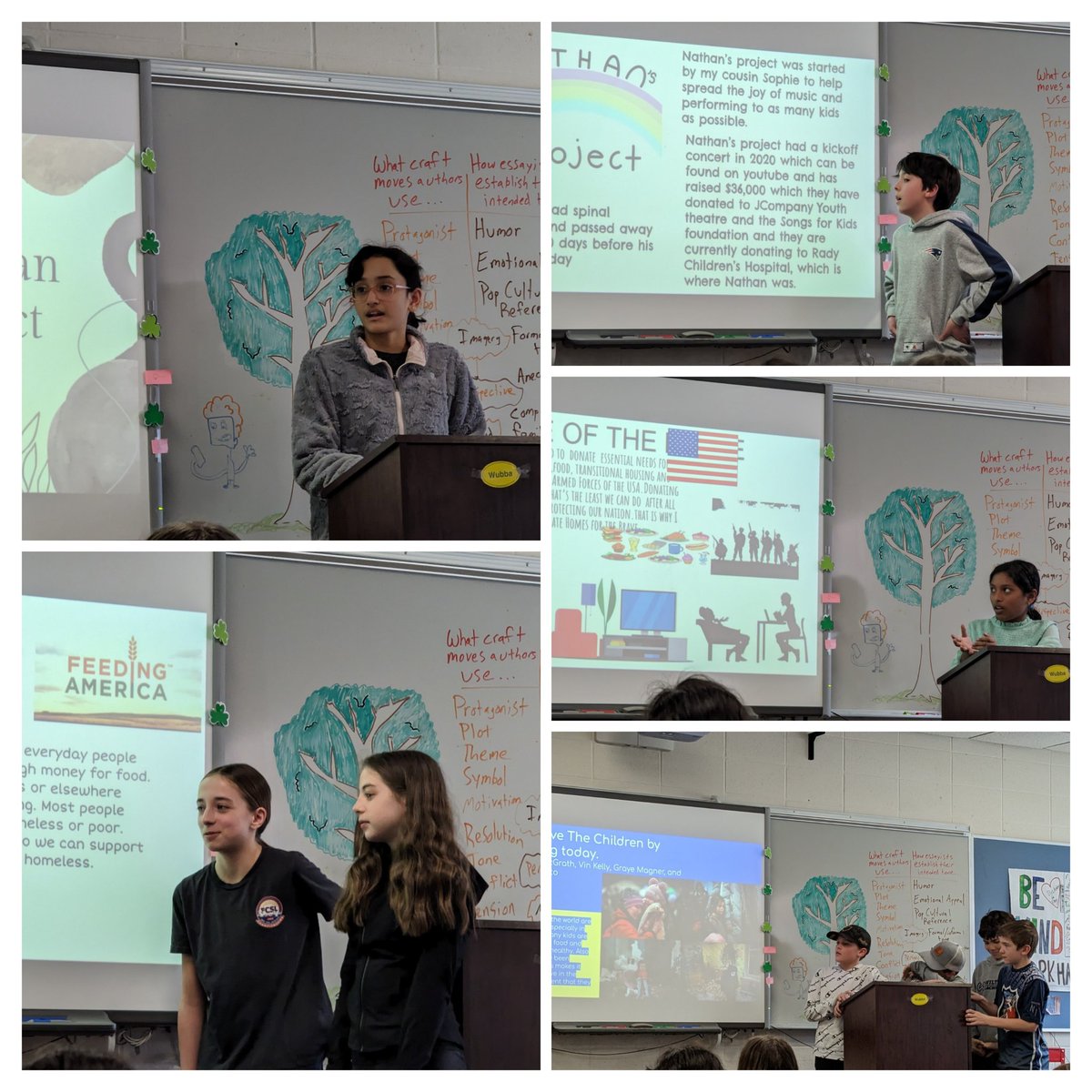 #wiltonwayct #middlebrookway #sixgreenway citizens gave passionate testimonials to their peers in support of charities they would like their team to raise funding for the upcoming sixth grade service project. Results of the team vote will be shared tomorrow. 

<a href="/MrMathewsClass/">William Mathews</a>