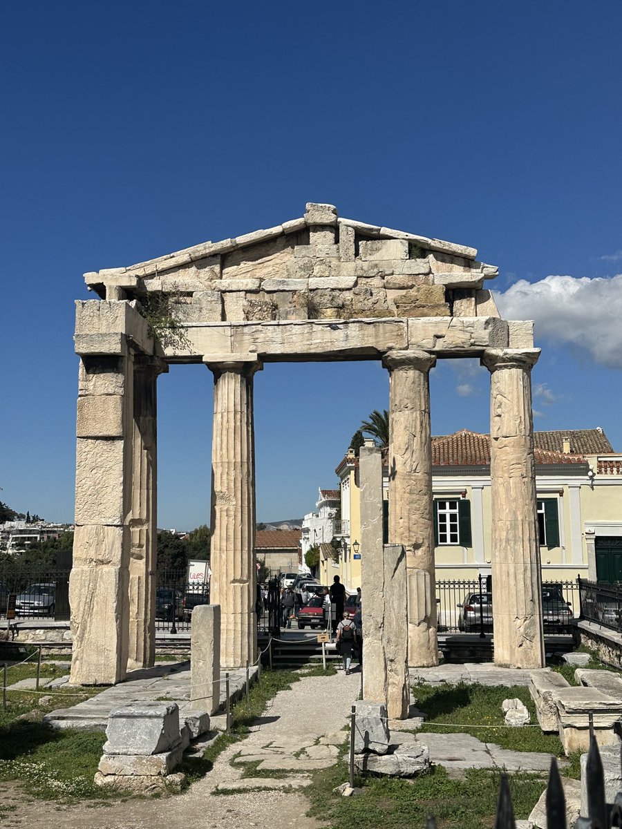 ENortonHistory's tweet photo. Athens’ Roman Agora or Forum. The gate was financed by Julius Caesar and erected in the 1stC AD. The Agora remained in use into the 19thC #romanforum #romanagora #athens #juliuscaesar https://t.co/AjCJhYW4e4