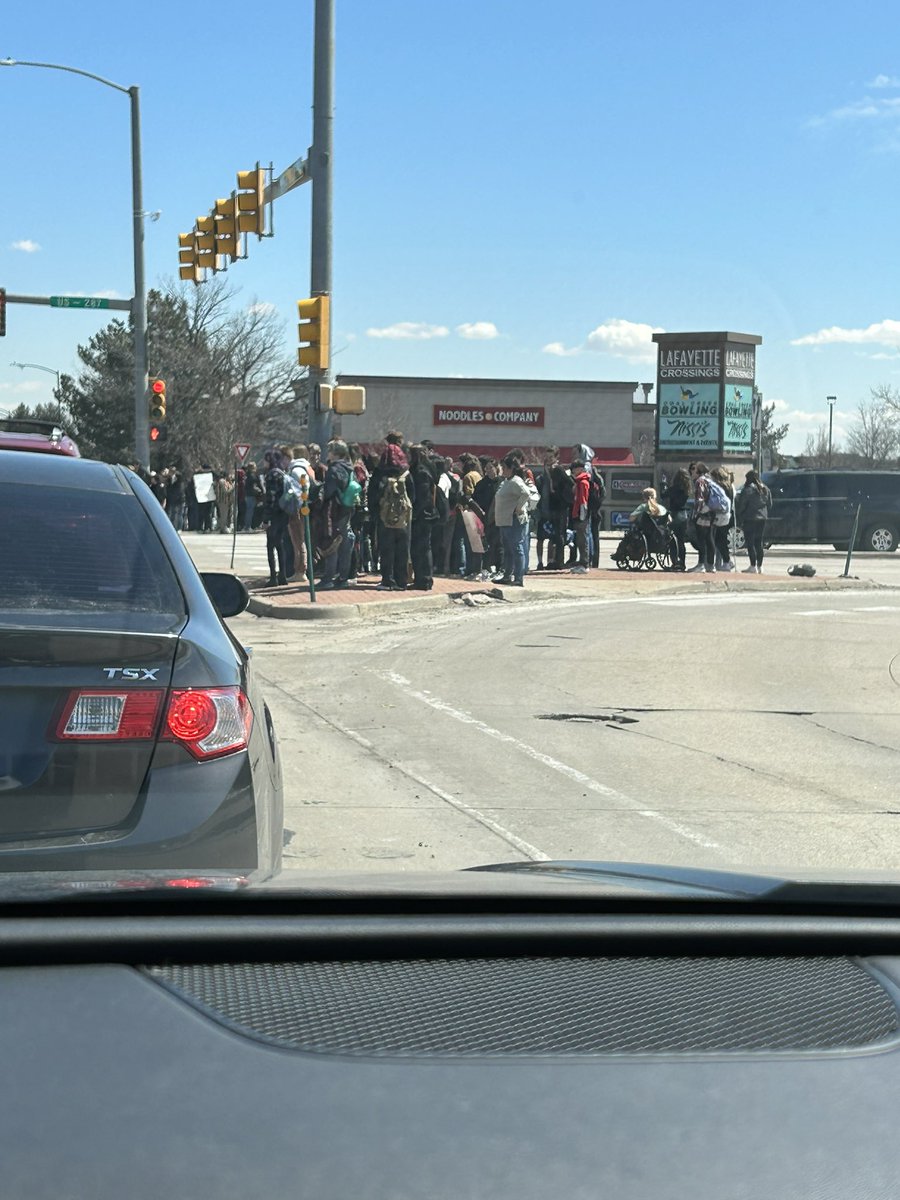 Very proud of my kid and students across <a href="/BVSDcolorado/">Boulder Valley School District</a> and the nation who walked out at noon today. <a href="/AMarch4OurLives/">March For Our Lives</a> <a href="/MomsDemand/">Moms Demand Action</a> #EnoughIsEnough
