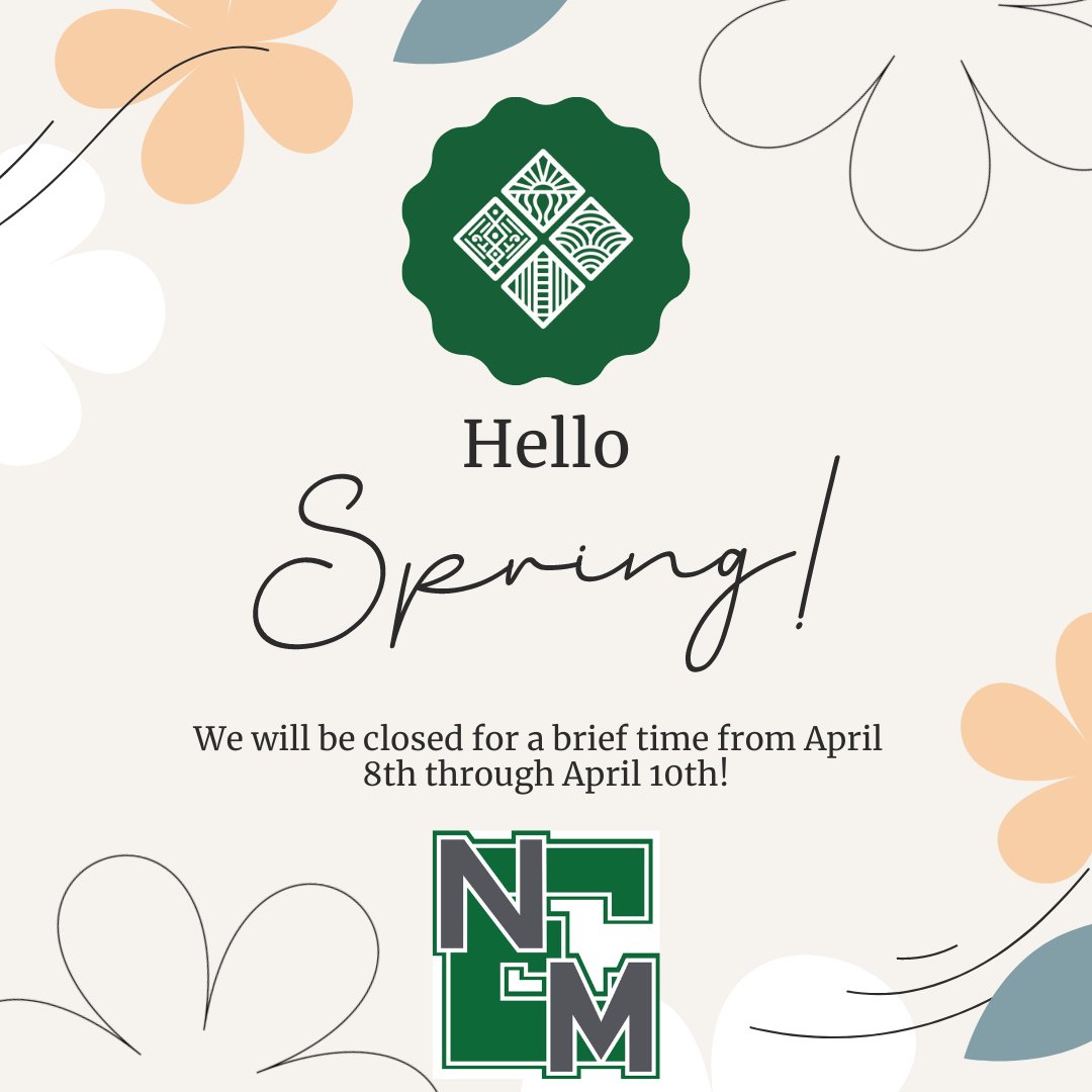 RCHMenmu's tweet photo. Hey #greyhounds! We will be closed for this coming weekend, from April 8th-10th! We apologize for the inconvenience and anticipate seeing you again!

#enmu #museums #history #rooseveltcounty #portales https://t.co/ziEJX70rTL