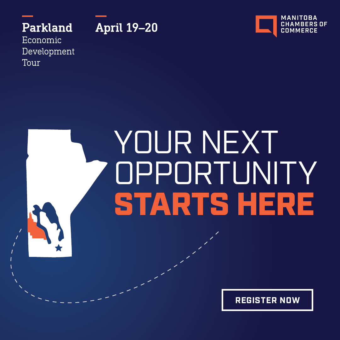 mbchambersofcom's tweet photo. Make valuable connections and discover new opportunities on the Parkland Economic Development Tour. Meet with key decision-makers in Dauphin, Gilbert Plains and Grandview and find new ways to grow your operation. 

Spaces are limited. Register today at https://t.co/sQEFfppGyr https://t.co/lzECYYA0xU