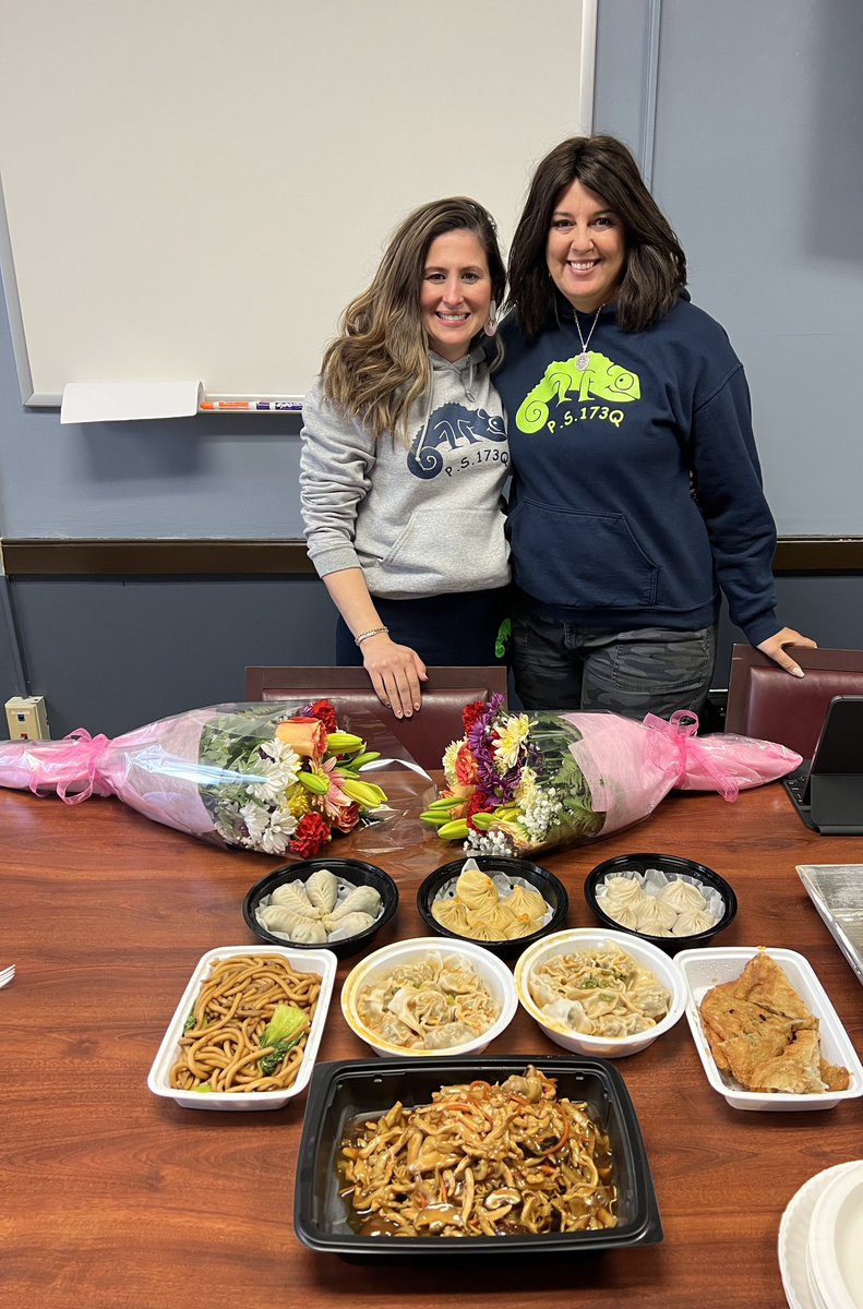 PS173Q's tweet photo. Happy Assistant Principals Week to the best APs ever!!💕
 #ps173q #ChameleonPride #BestAPsEver #MrsGilrane #MsDeJesus #NationalAssistantPrincipalsWeek @D26Team @NYCSchools @DOEChancellor https://t.co/ggwxZQkkqr