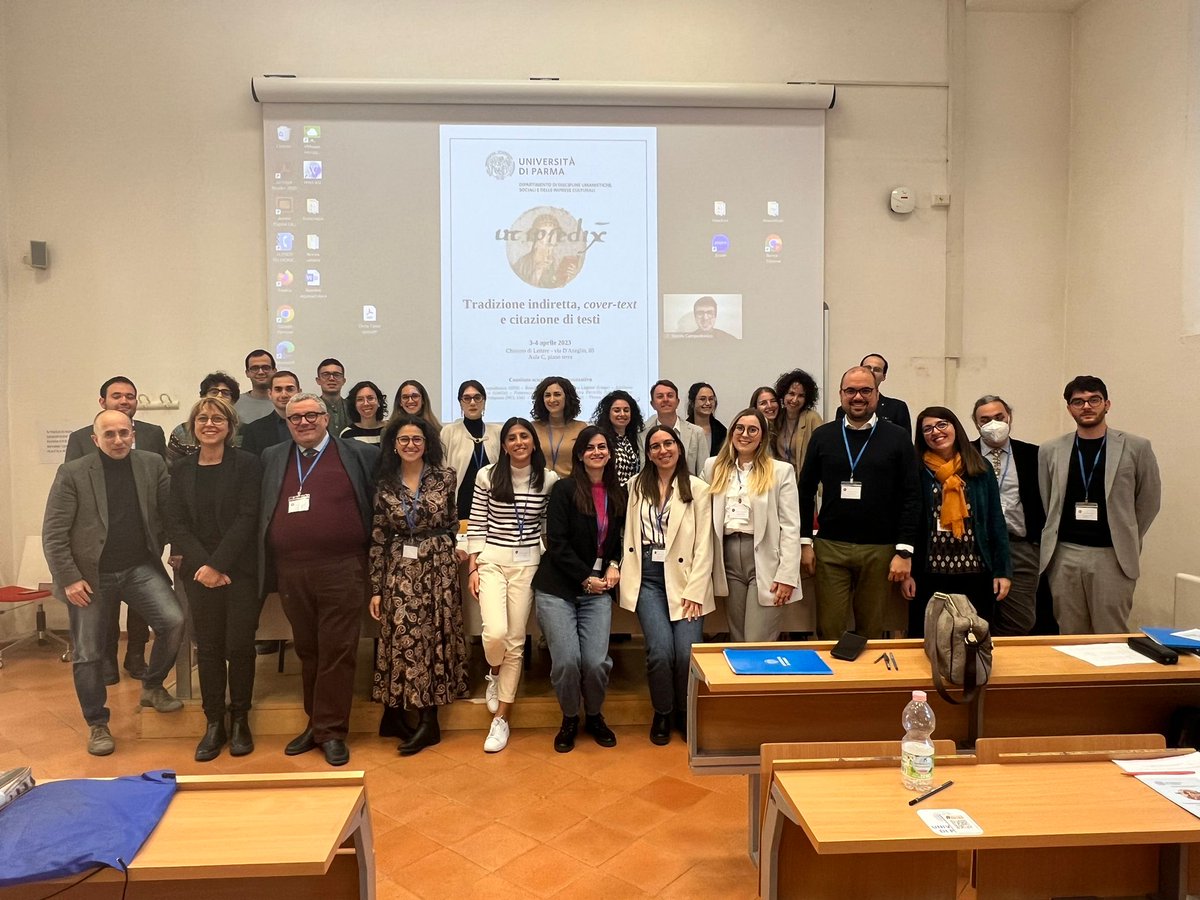 campodonicolo's tweet photo. Very happy with the conference «Ut ipse dixit» we have organized in Parma, which brought me back at least virtually to Italy! Many thanks to the other members of the committee and to all the speakers for their fantastic talks!
@EllyPolignano @VeroPiccirillo https://t.co/Ug9HDte6z4