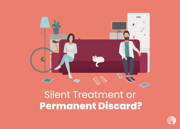 MindsetPllc's tweet photo. If you have ever experienced the silent treatment from the narcissist, you may not only wonder how long it will last, but whether this is the permanent discard. Will the silent treatment ever end, or has the narcissist decided to discard you for good? https://t.co/n8bNp9nAQy https://t.co/SWJ5LfgdDC
