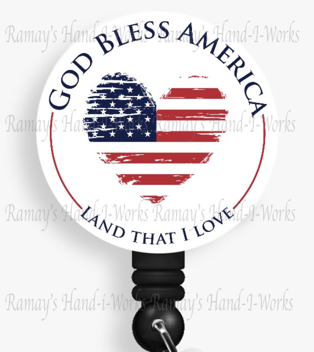 DRamaysDesigns's tweet image. Patriotic Flag Retractable Badge Reel. “God Bless America”

Listing items from my Etsy shop:

etsy.com/shop/ramayshan…