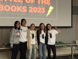 On April 3, these three seniors battled it out for the HS Eastern Iowa Battle of the Books at Bettendorf Public Library. They tied for first place with PV after 5 rounds of sudden death questions, it was declared a tie. Congratulations to both NS and PV.