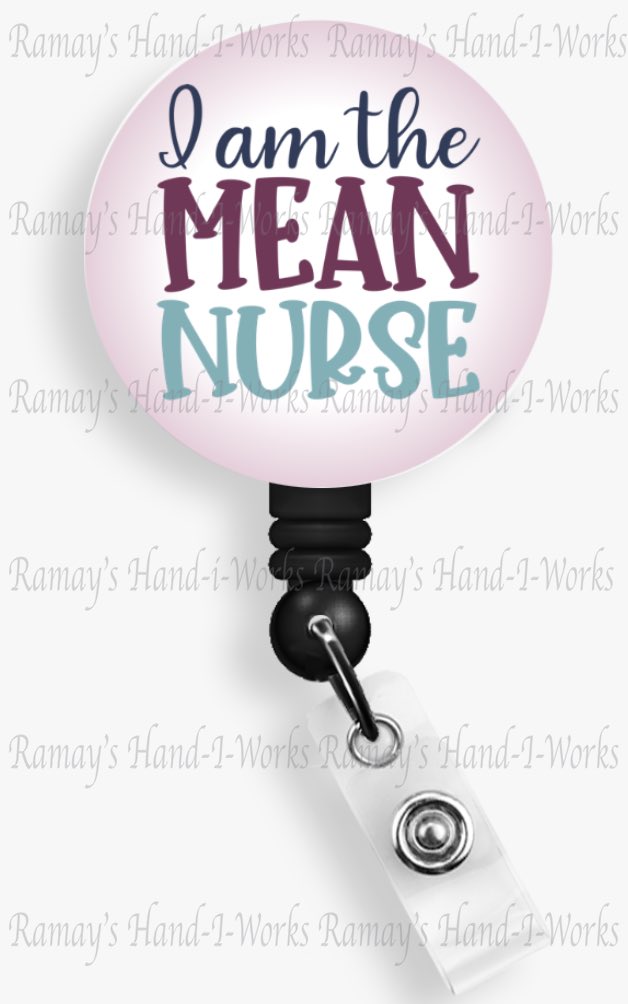 DRamaysDesigns's tweet image. Funny Nurse Retractable Badge Reel, “I am the Mean Nurse”
 
Listing items from my Etsy shop:

etsy.com/shop/ramayshan…