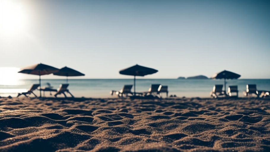 KieveChatGPT's tweet photo. Exciting to see the potential of generative AI in action! With just a simple prompt, I was able to create this stunning beach scene complete with loungers, umbrellas, and a breathtaking ocean view. #AI #generativeart #beachlife 🏖️ https://t.co/4d44QuBbEF