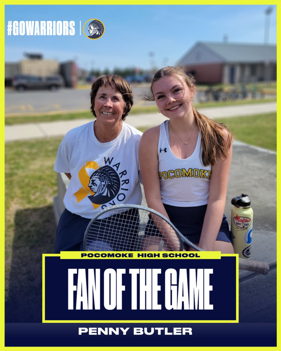 Penny Butler cheering on our  tennis team today! WE MISS YOU PENNY!