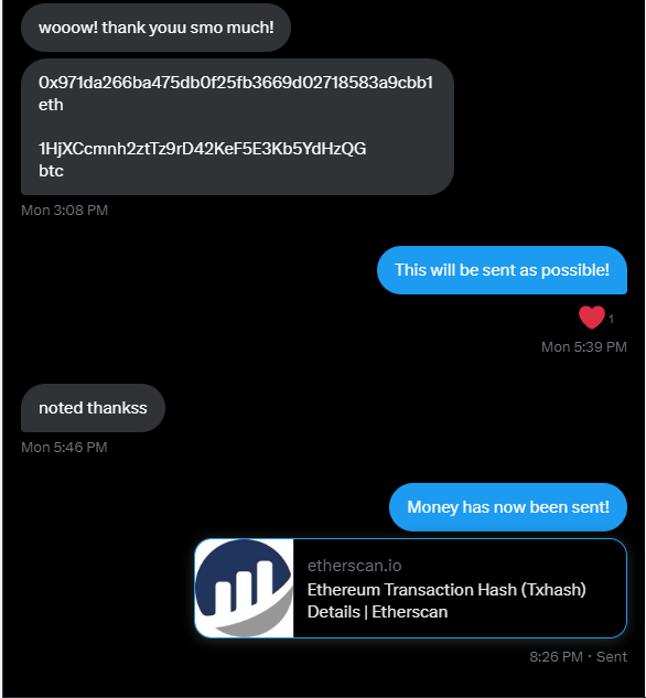 Congratulations once again! 
etherscan.io/tx/0xc81c19401…