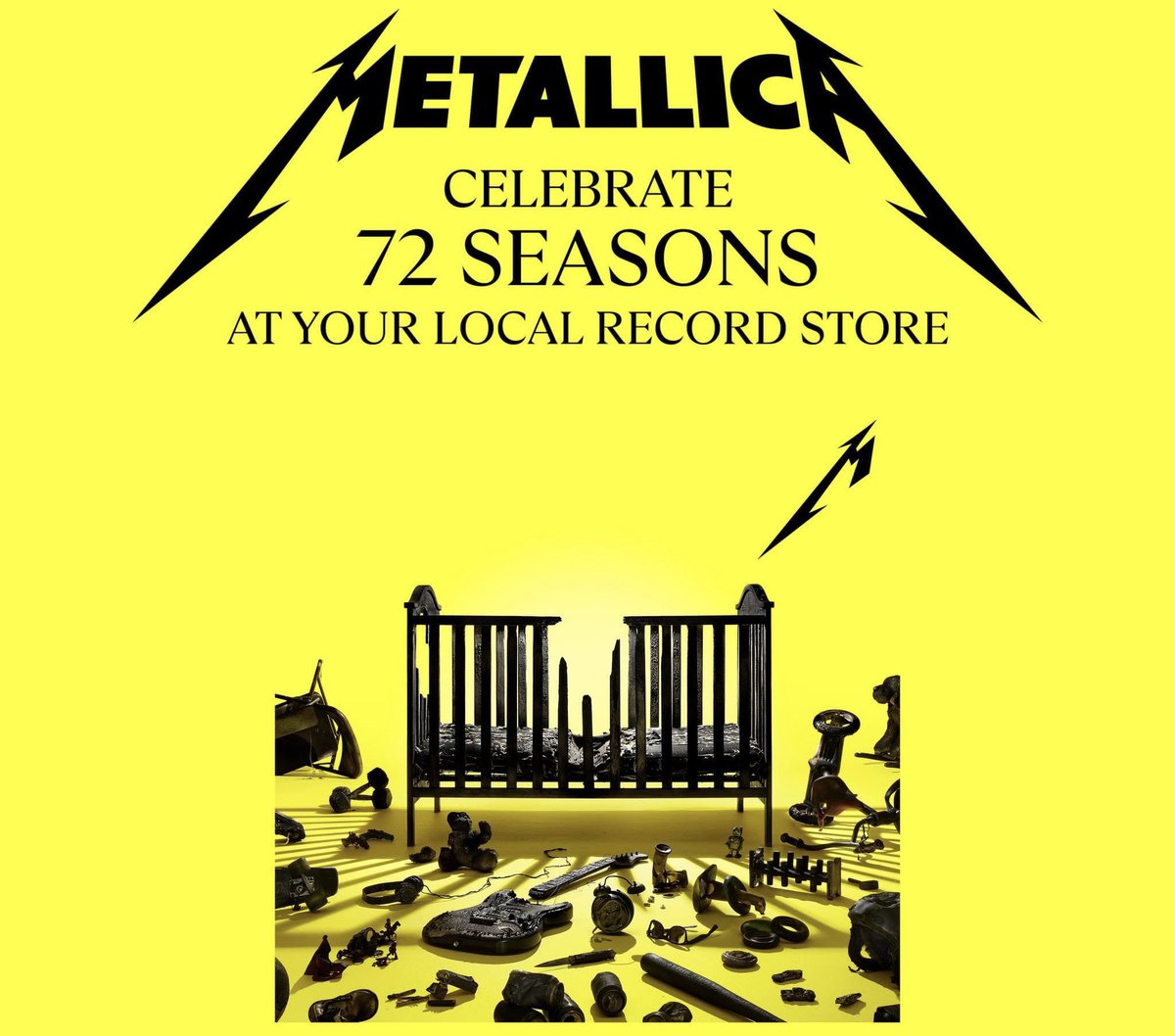 Call in on Friday 14th April when we celebrate the launch of Metallica’s new album 72 Seasons… With music and amazing Metallica giveaways of cool Metallica swag!!!  #72seasons