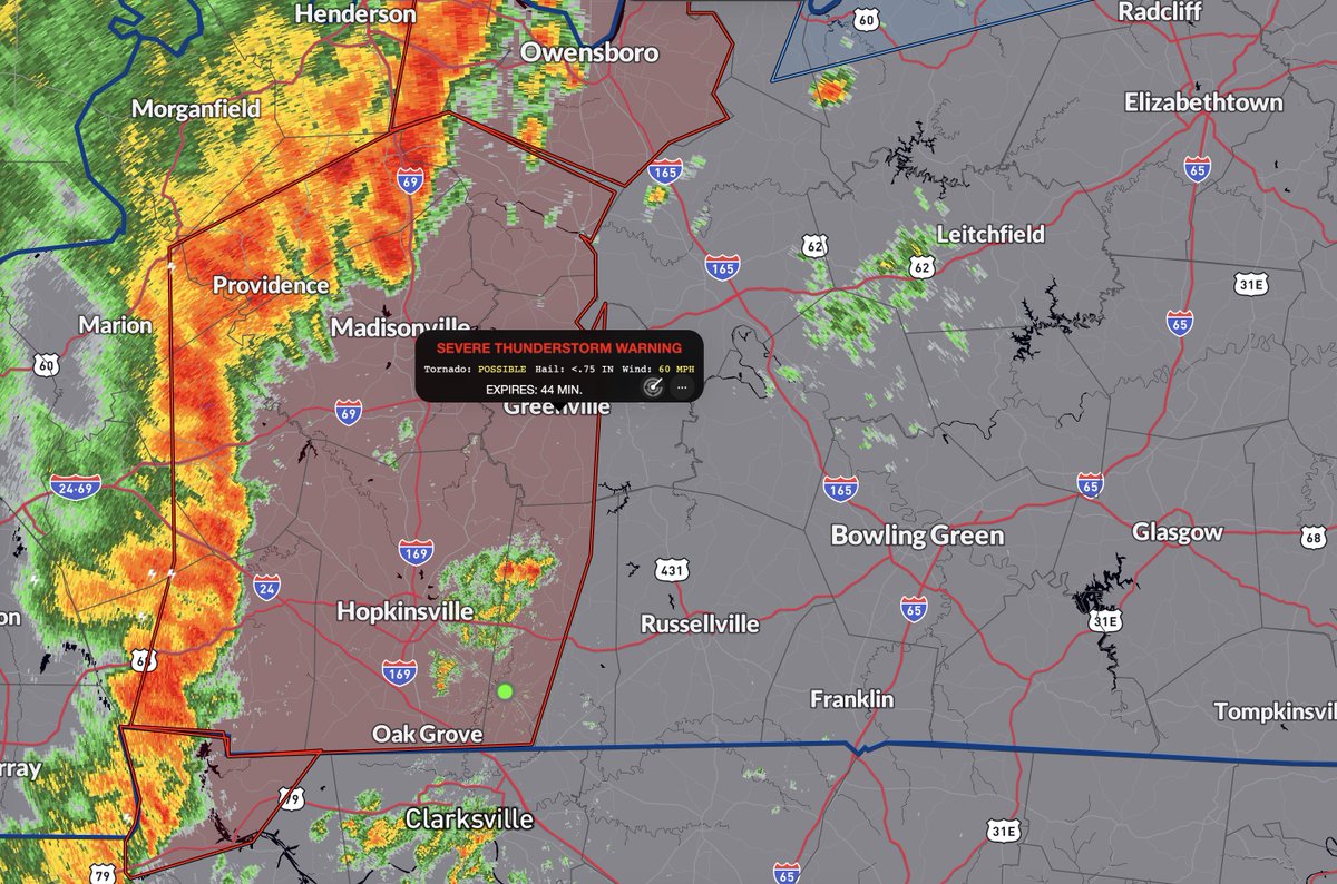 2:32p - Blanketed Severe Thunderstorm Warnings have just been issued to our west. We’ll be going LIVE on here shortly.
