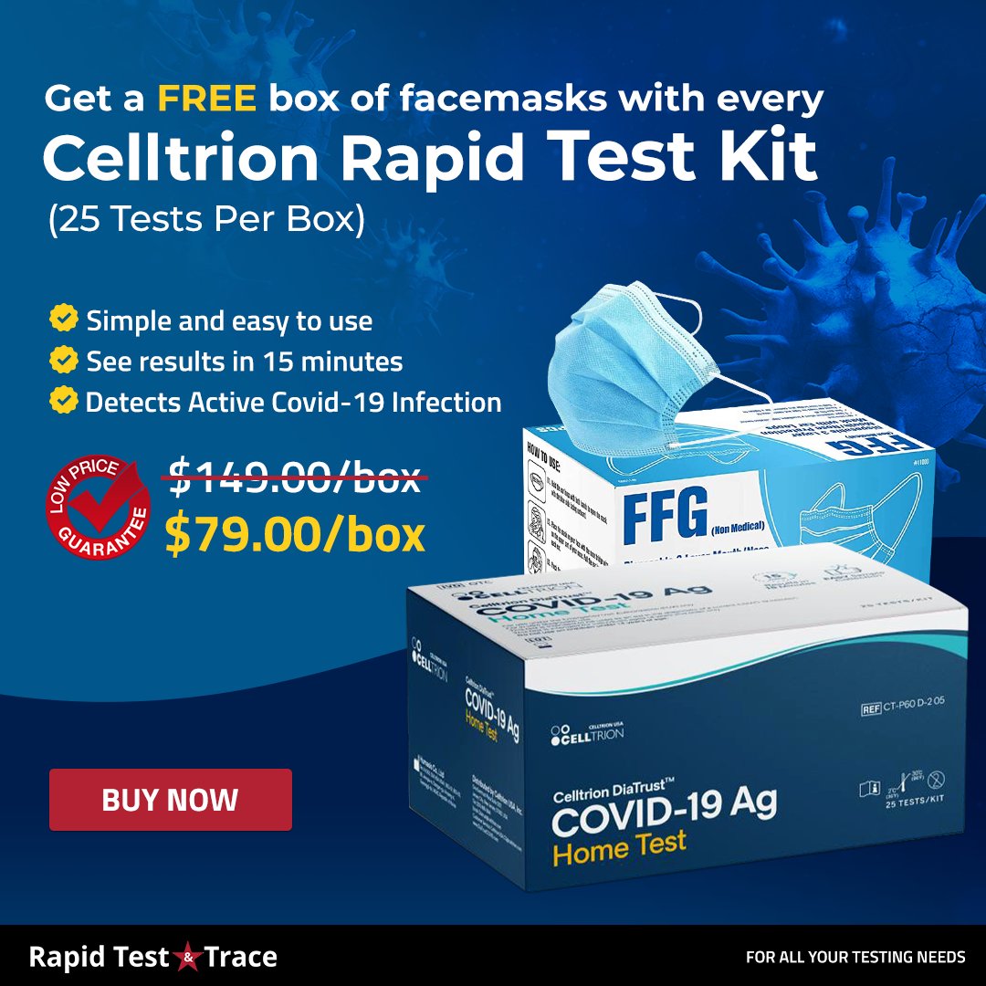 rapid_trace's tweet photo. Don't miss out on one of our BIGGEST sales ever! Go to https://t.co/LrSDLoYaQF and take advantage while you still can. 

#rapidtest #sale #virus #USA https://t.co/7X6toncAd7