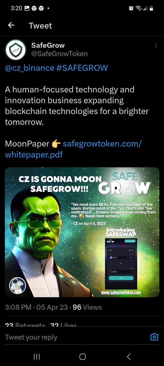 ShibaFamilyEth's tweet image. Hello #Monkeys, looks like twitter and telegram is no more. 

If you're interested in a long term, safe play, look no further. Come to #SafeGrow and join the #SAFEGROWARMY 

#SFG $sfg