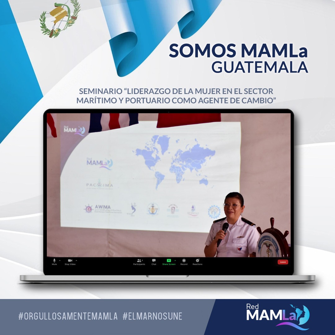 RedMAMLa's tweet photo. En cumplimiento a la estrategia nuestra organización, el Estado Miembro de Guatemala llevó a cabo el Seminario “Liderazgo de la Mujer en el sector Marítimo y portuario como agente de cambio”. 

Más detalles aquí 📎 https://t.co/LBC09tBHAc 

@IMOHQ 
@DIGEMAR_MDN https://t.co/mNBl49AwQh
