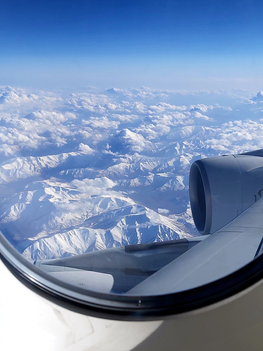 Mountain range on flight from London to Dubai 👇