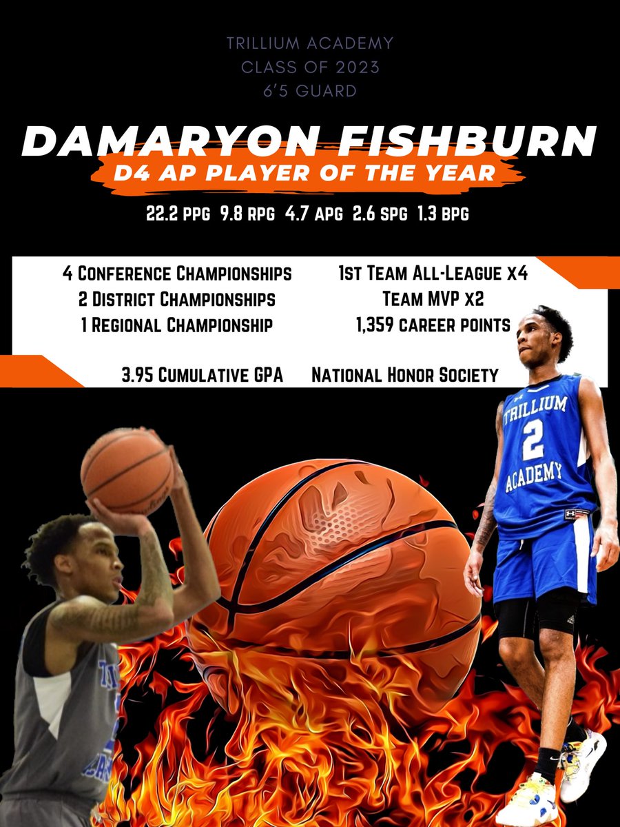 Congrats to DaMaryon Fishburn @dthegoatt2 on being named the AP Division 4 Player of the Year! 🔥
#MHSAA #playeroftheyear #classof2023 @MLiveSports