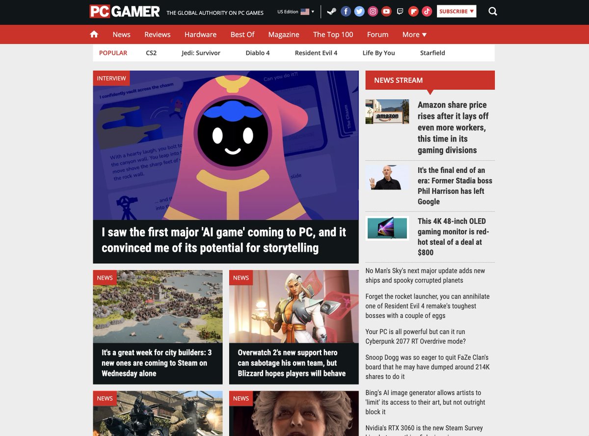 mattbrandwein's tweet photo. @hiddendoorco @pcgamer @hmason Also, I've been reading @pcgamer since I was a kid, and it's surreal to show up on the homepage 🤩 https://t.co/LRCkt43kvz