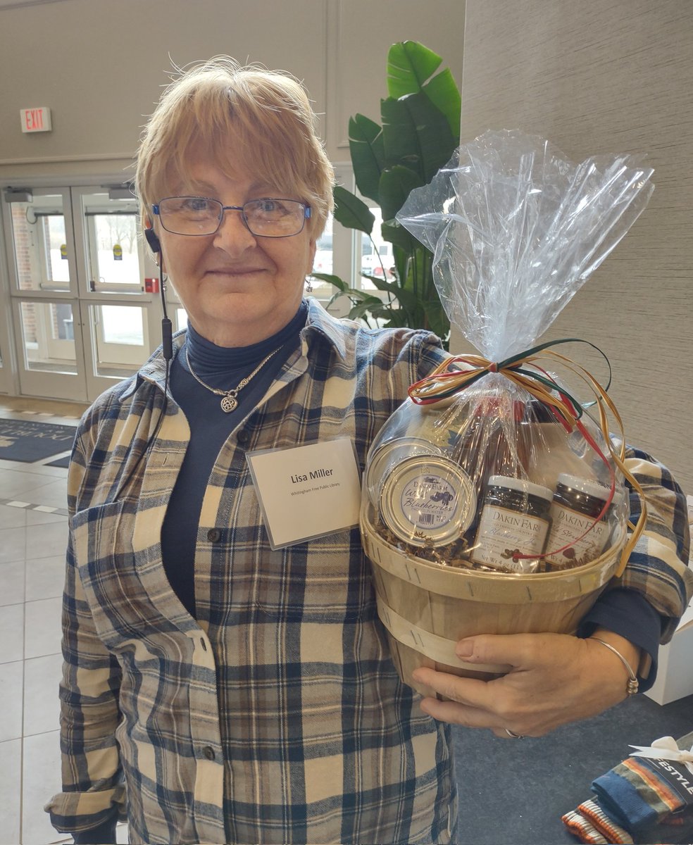Vermont School Library Association (@vtvsla) on Twitter photo How generous of <a href="/DakinFarm/">Dakin Farm</a> to donate a basket of fine Vermont products to our #VTlc23 library conference raffle. Here is the lucky winner. @VLAlib How generous of <a href="/DakinFarm/">Dakin Farm</a> to donate a basket of fine Vermont products to our #VTlc23 library conference raffle. Here is the lucky winner. @VLAlib