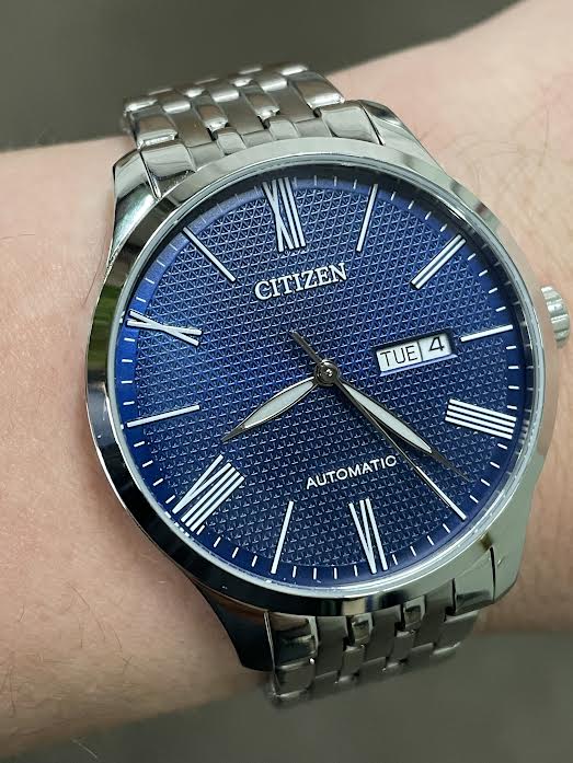 wotd is a dressy automatic watch made by Citizen Watches
@citizenwatchus

#dresswatch #automaticwatch #wotd
#watchaddict #watchnerd #watchgeek #watchlover #citizenwatches #wotd