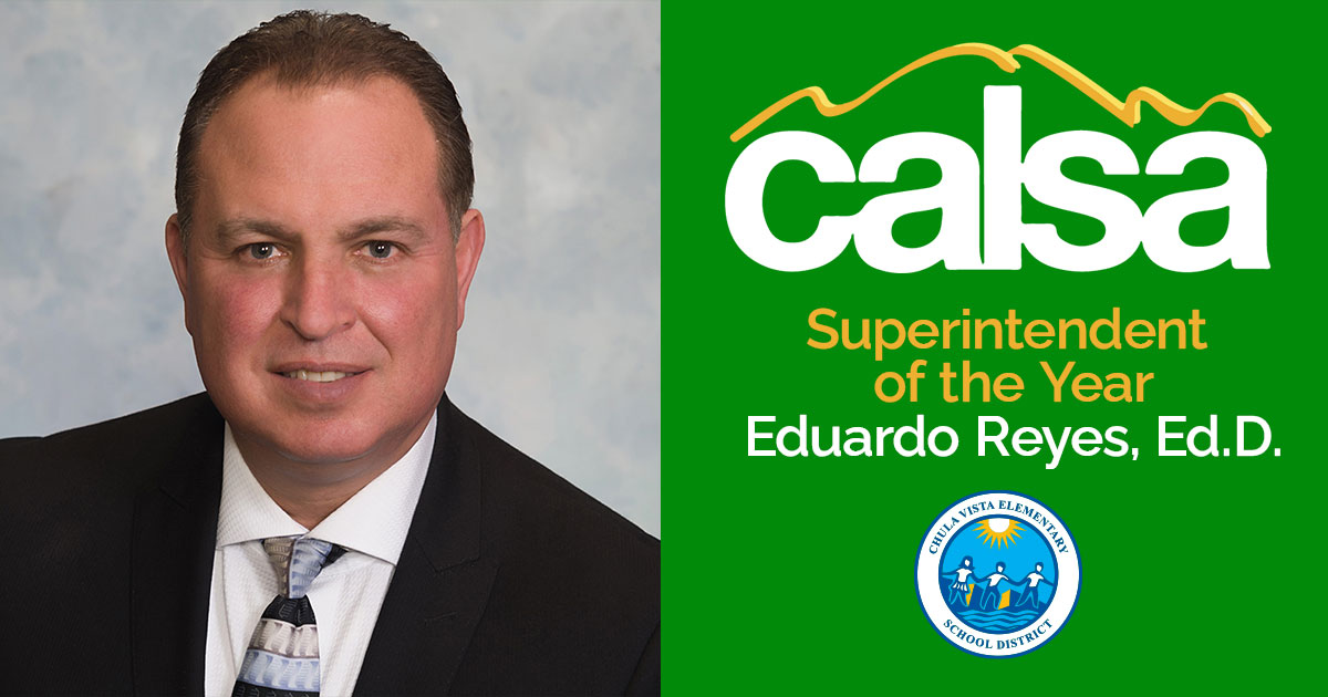 Congratulations to #CVESD Superintendent Eduardo Reyes, ED.d. on being named CALSA (California Association of Latino Superintendents and Administrators) San Diego Chapter Superintendent of the Year! 🎉 #SuperintendentOfTheYear #CALSA #EducationLeadership #LatinoEducation